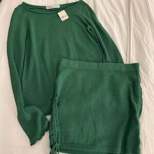 NWT Free People Green Set
